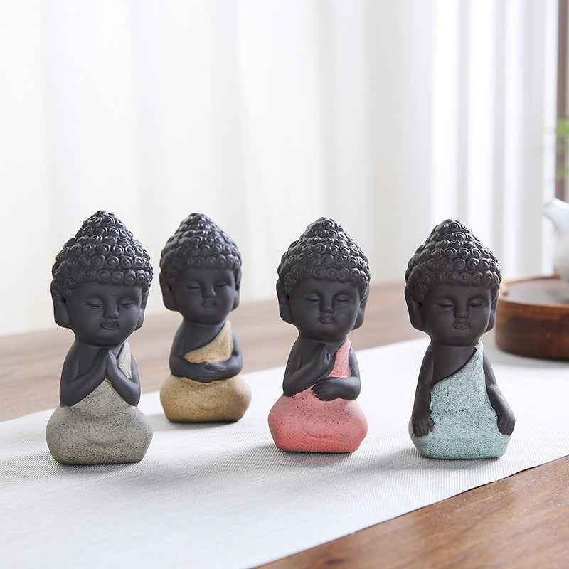 Little Buddha Statue In Ceramic