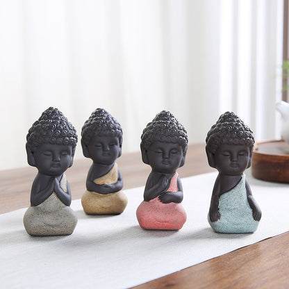 Little Buddha Statue In Ceramic