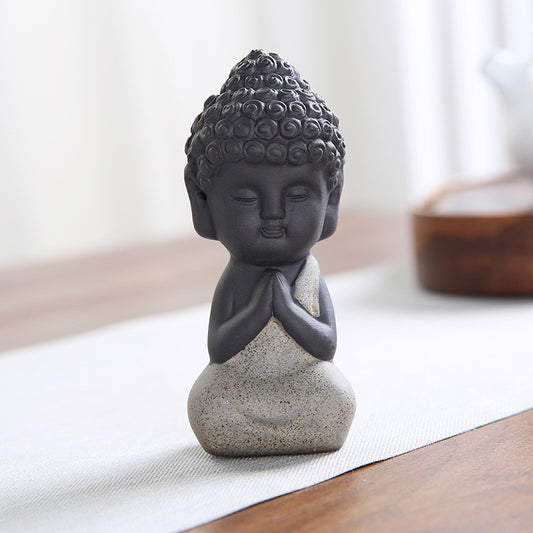 Little Buddha Statue In Ceramic